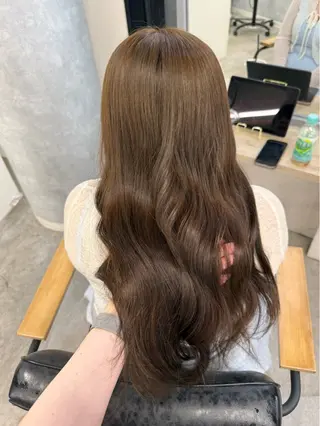 ロング カラー ヘアアレンジ Himawari♡ 柔らかいカラーのヘアスタイル