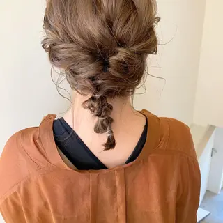 ミディアム カラー 本間 結衣のヘアスタイル