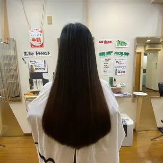 ロング 縮毛矯正モデル募集中 美容室HATSUのヘアスタイル