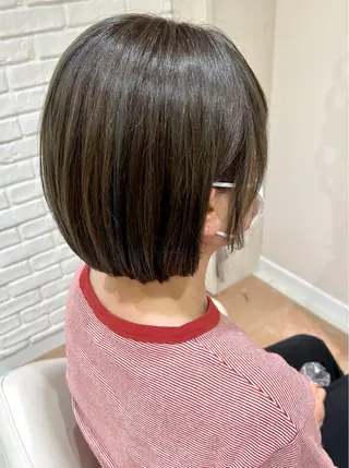 ショート カラー 韓国レイヤー🇰🇷 /縮毛矯正/高島奈緒のヘアスタイル