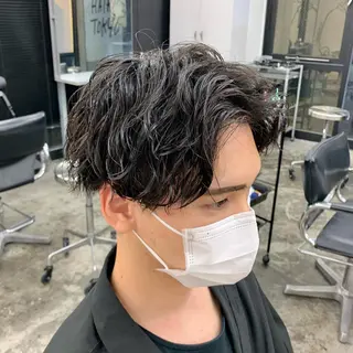 ショート パーマ メンズ メンズ特化美容師/ 藤戸 椋のヘアスタイル