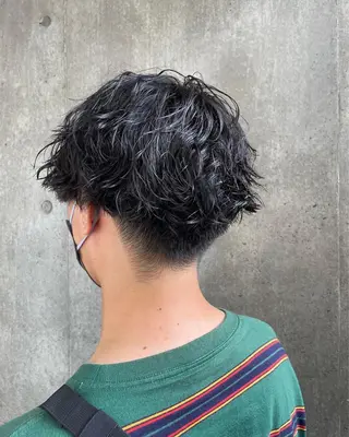 パーマ メンズ もりたみかこ 美容師お休み中のヘアスタイル