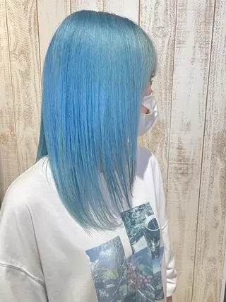 セミロング カラー 中野 竜介のヘアスタイル