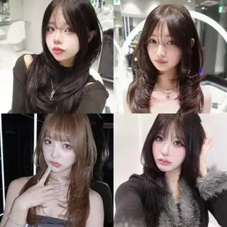 セミロング 上村 光希のヘアスタイル