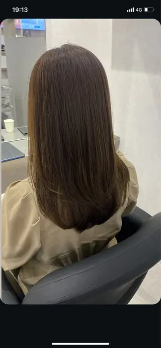 セミロング カラー /サラ艶髪color /カナのヘアスタイル