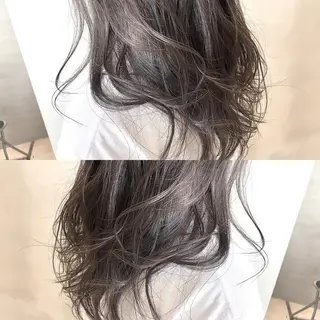 セミロング カラー ヘアアレンジ ネイル マツエク・マツパ 夜23時まで予約🉑 reverieあきらのヘアスタイル