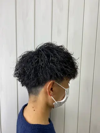 ショート パーマ メンズ 広島メンズ美容師 syuのヘアスタイル