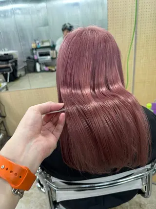 セミロング カラー 美髪ナチュラルヘア のぐちよしきのヘアスタイル