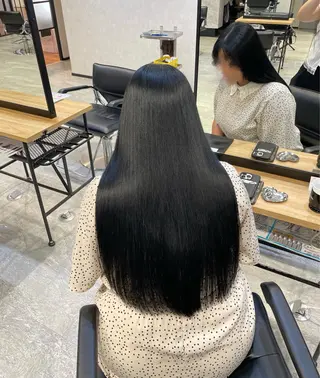 ロング カラー ヘアアレンジ 暖色/暗髪/ 🎀UMI🎀のヘアスタイル