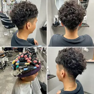 パーマ メンズ 🌹ミラクル美容師 🌹ブリーチくっぽのヘアスタイル