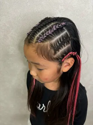 セミロング エクステ*美髪サロン KR2S河内長野店長のヘアスタイル