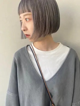 ショート カラー -福岡博多筑紫口- 大津成美のヘアスタイル