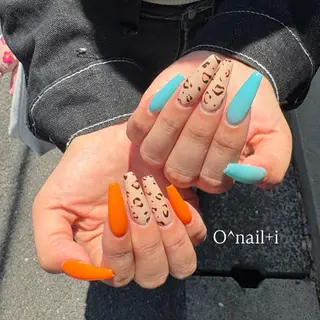 ロング O^nail＋i ｵｰﾈｲﾙ+ｱｲのネイルデザイン