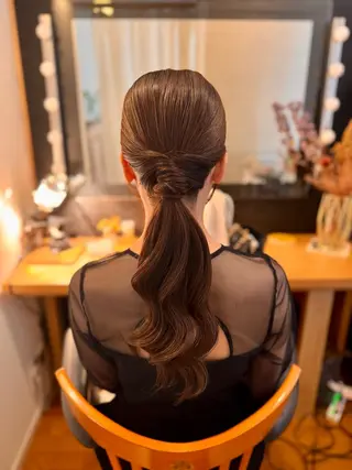 ロング 札幌円山ヘアメイク/ バーガスのヘアスタイル