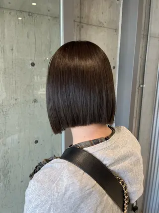 ミディアム カラー ヘアアレンジ 🍀透明感カラー×垢 抜けボブ リクト💥のヘアスタイル