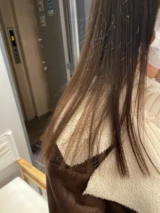 セミロング カラー 韓国×網紅ヘア 🤍りん🤍のヘアスタイル