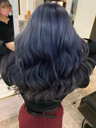ミディアム カラー レイヤー似合わせ 透明感カラーりきやのヘアスタイル