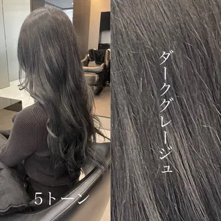 セミロング 似合わせカット 迫留由弥のヘアスタイル