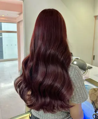 ロング カラー モテ艶🪄ベージュ カラー🧸RUKAのヘアスタイル