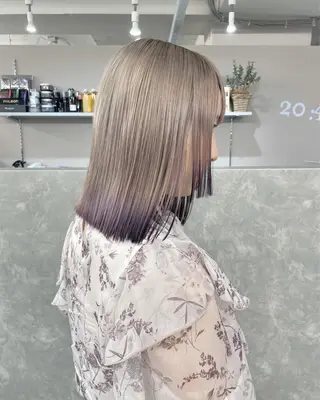 ミディアム カラー 艶髪/透明感カラー tawadaのヘアスタイル