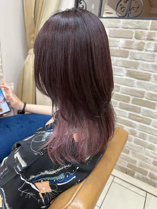 セミロング カラー 反橋 聖のヘアスタイル