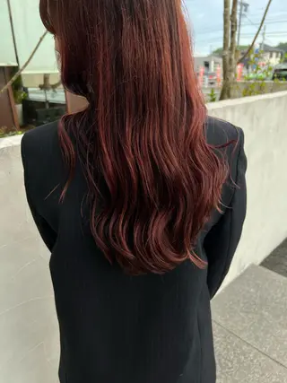 ロング カラー 水川 七海のヘアスタイル
