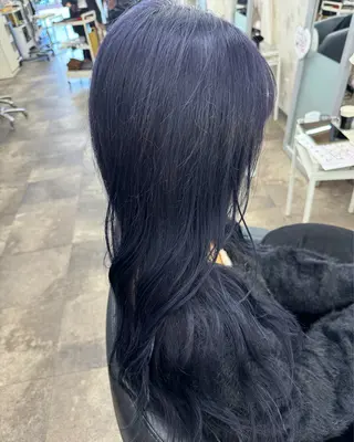 ロング カラー r i n k aのヘアスタイル