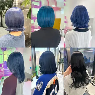 ミディアム カラー パーマ ヘアアレンジ メンズ キッズ ネイル マツエク・マツパ アイブロウ KANAMI 🌏のヘアスタイル