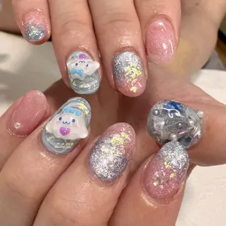 ネイル RIEKO🍒 ワンホン♡推しネイルのネイルデザイン