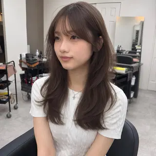 ロング カラー 🎀レイヤー×透明感 ×髪質改善🎀米田のヘアスタイル