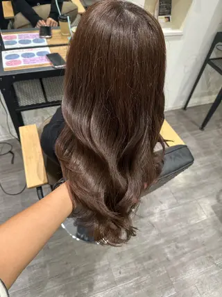 ミディアム カラー 艶髪レイヤー上田 紗也🇰🇷💗のヘアスタイル