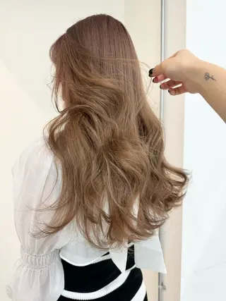 ロング カラー 🫧ハイトーン✨格安 より質💐マンツーマのヘアスタイル