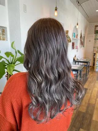 ロング カラー 🌸小掛🌸 豊橋外国人風カラーのヘアスタイル
