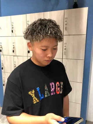カラー パーマ メンズ 國分 正樹のヘアスタイル