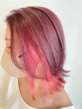 ミディアム カラー 《インナーカラー》 YAMADAのヘアスタイル