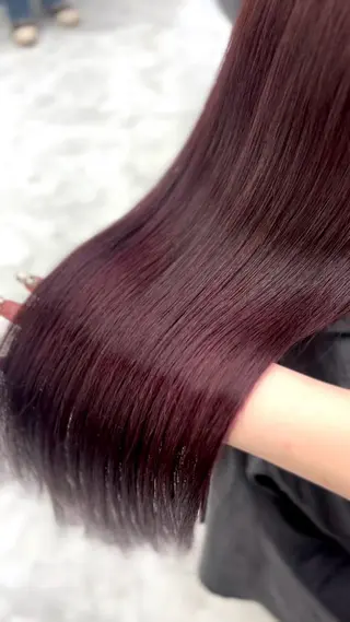 ロング 🎀暖色カラー🎀 韓国ヘア まなかのヘアスタイル