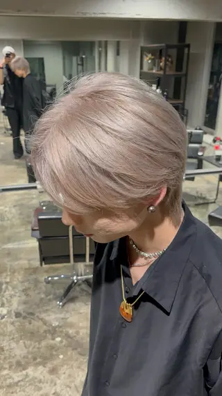 ショート 渋谷ケアブリーチ ❤️🔥徳田空悟のヘアスタイル