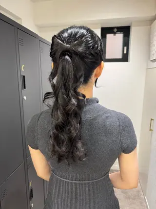 ロング ヘアアレンジ 髪質改善縮毛矯正/ エクステ/ひふみ🌛のヘアスタイル