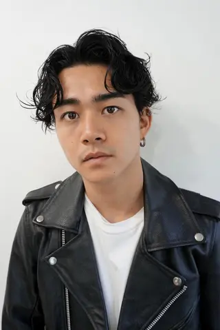 ショート カラー パーマ ヘアアレンジ メンズ 💎髪質改善特化💎 RUITOのヘアスタイル