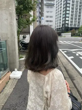 ミディアム カラー ヘアアレンジ 中尾 塁のヘアスタイル
