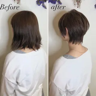 ショート カラー 髪質改善/縮毛矯正 /青山　早希🐾のヘアスタイル