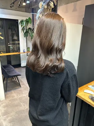 カラー ンジハ えみのヘアスタイル