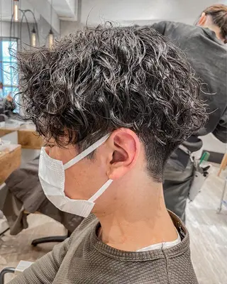 ショート パーマ メンズ メンズ特化 TAKE高崎のヘアスタイル