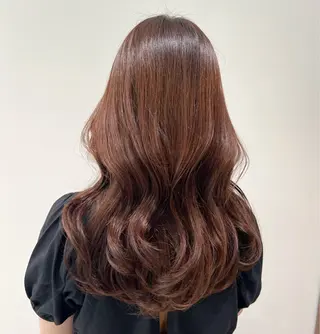 ロング カラー 💗渋谷/韓国/レイ ヤー顔周りSayaのヘアスタイル