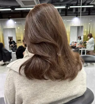 セミロング カラー 🦋韓国ボブ /Kotoko🦋のヘアスタイル
