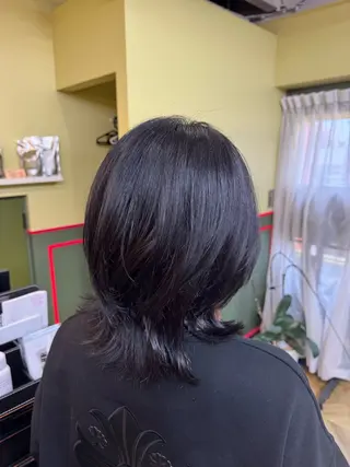 ミディアム カラー メンズ 米倉 麻衣のヘアスタイル