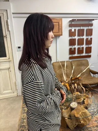 セミロング sakura/抜け感 ⭐︎透明感hairのヘアスタイル