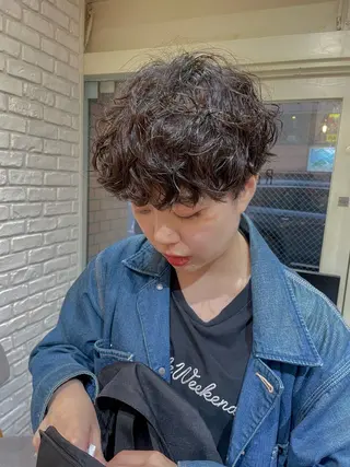 ショート パーマ きたじま さおりのヘアスタイル