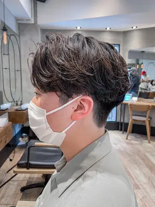 ショート パーマ メンズ メンズ特化 TAKE高崎のヘアスタイル