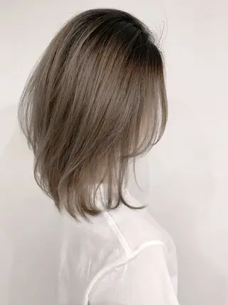 ミディアム カラー 京都駅/透明感カラー 🖤sakiのヘアスタイル